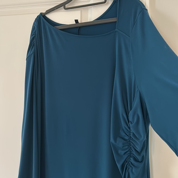 Velvety-Cool Jersey Cinched Dress - Midnight Rain - XL_26-28 - Picture 7 of 9